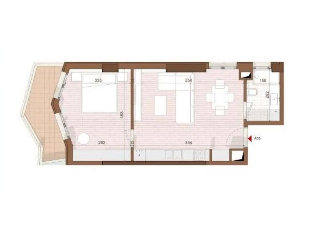 Apartament 1+1+ weranda na sprzedaż w Shëngjin — zdjęcie 3