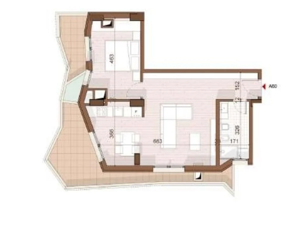 Apartament 1+1+ weranda na sprzedaż w Shëngjin — zdjęcie 3