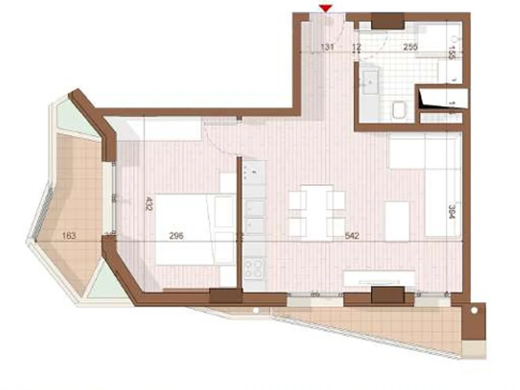 Apartament 1+1+ weranda na sprzedaż w Shëngjin — zdjęcie 3
