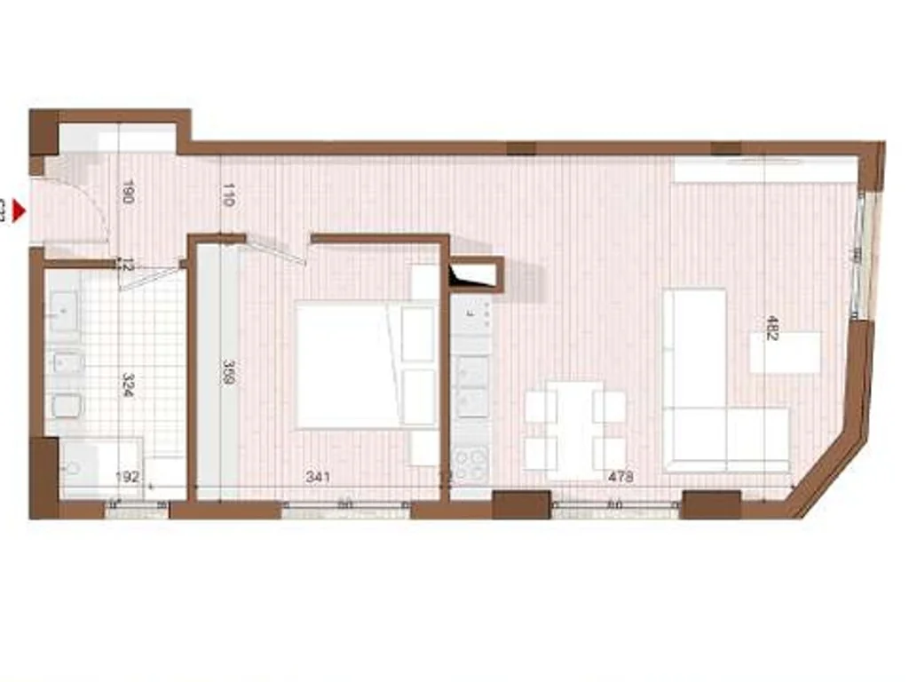 Apartament 1+1+ weranda na sprzedaż w Shëngjin — zdjęcie 3