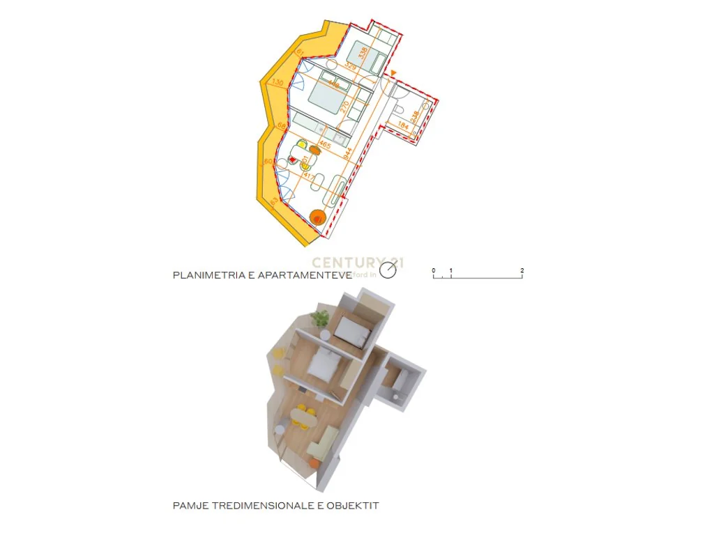 Mieszkanie 2+1 na sprzedaż w „Rozafa Tower”, w centrum Shkodër — zdjęcie 4