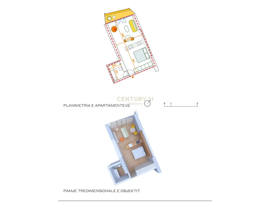 Studio na sprzedaż w „Rozafa Tower”, w centrum Shkodër — zdjęcie 3