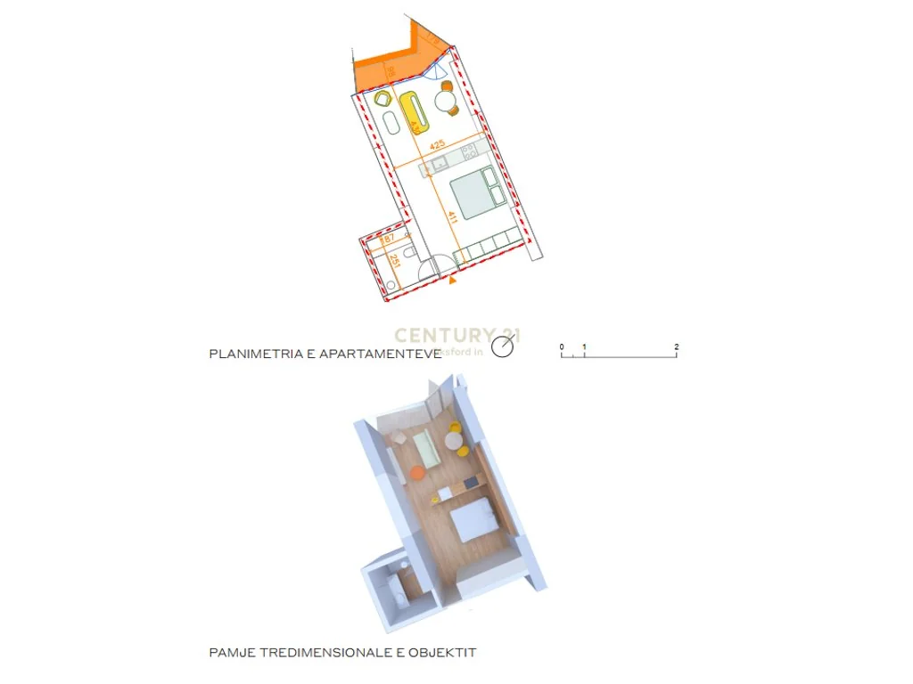 Studio na sprzedaż w „Rozafa Tower”, w centrum Shkodër — zdjęcie 5