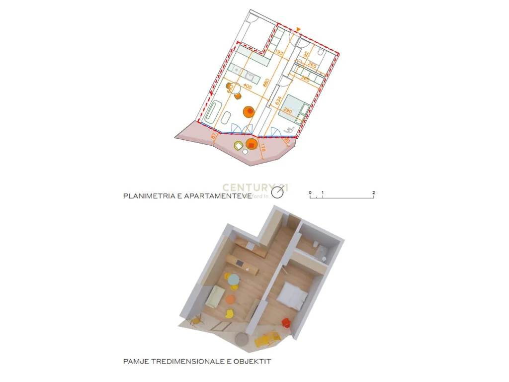 Mieszkanie 1+1 na sprzedaż w „Rozafa Tower”, w centrum Shkodër — zdjęcie 5