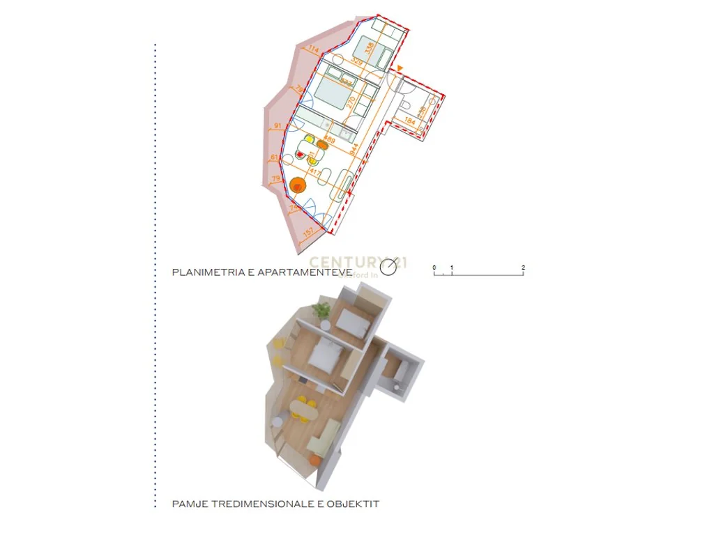 Mieszkanie 2+1 na sprzedaż w „Rozafa Tower”, w centrum Shkodër — zdjęcie 5
