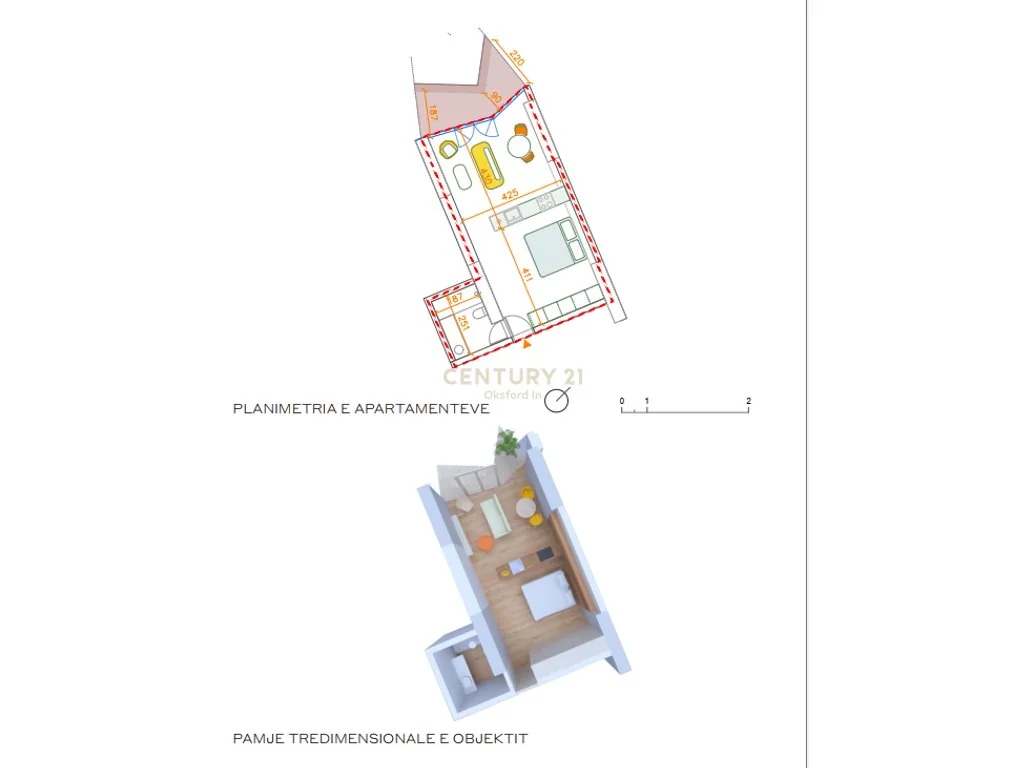 Studio na sprzedaż w „Rozafa Tower”, w centrum Shkodër — zdjęcie 6